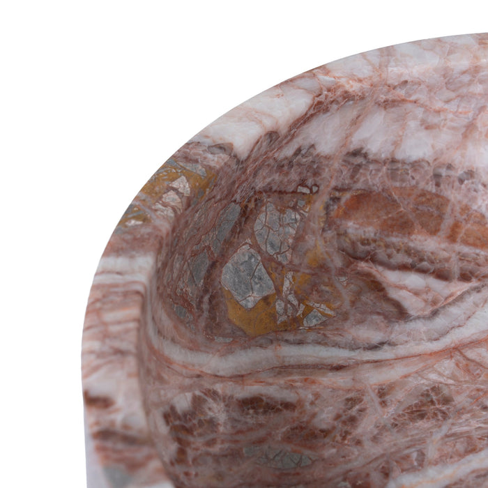 Ardena Round Marble Tray - Multicolor