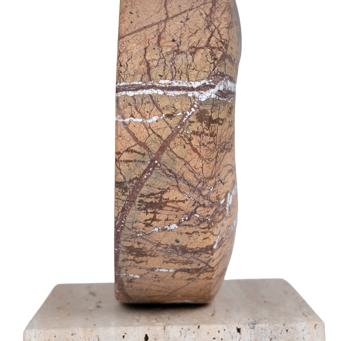 Arin Halo Marble Sculpture - Coffee