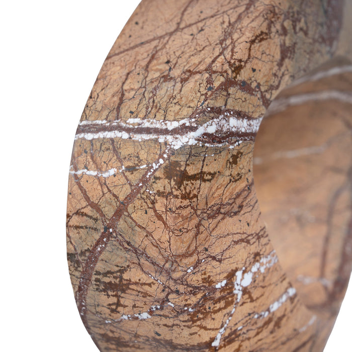 Arin Halo Marble Sculpture - Coffee
