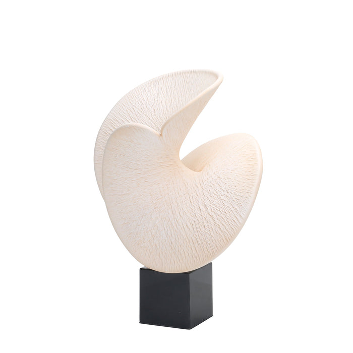 Nautara Shell Look Sculpture - Beige