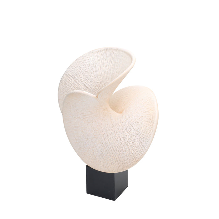 Nautara Shell Look Sculpture - Beige
