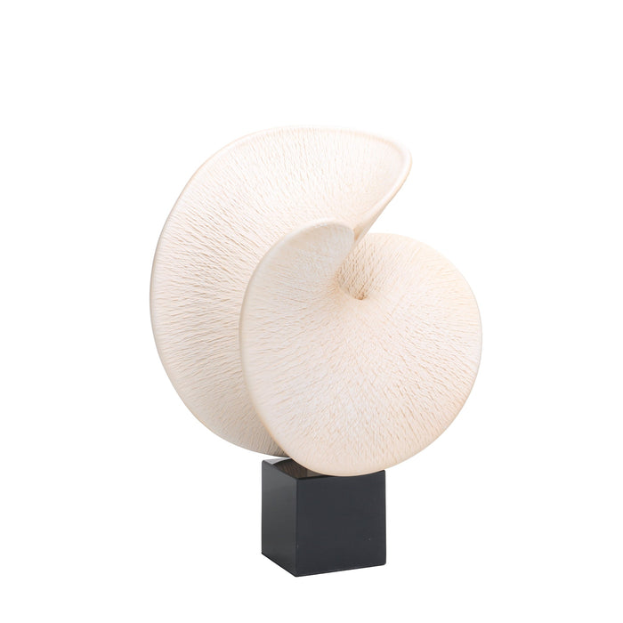 Nautara Shell Look Sculpture - Beige