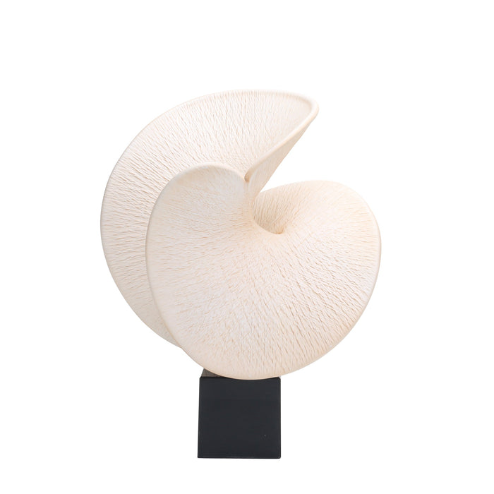 Nautara Shell Look Sculpture - Beige