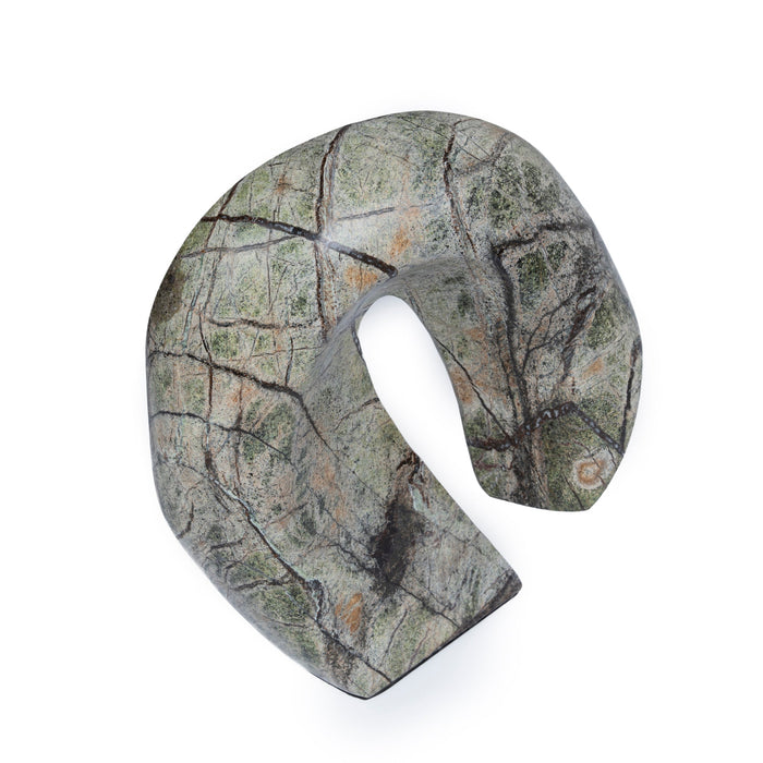 Orvia Sea Waves Marble Sculpture - Green
