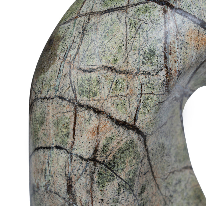 Orvia Sea Waves Marble Sculpture - Green