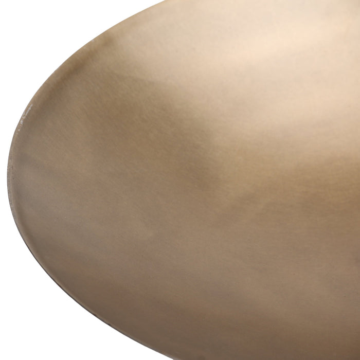 Cavo Arc Pedestal Metal Small Tray - Antique Brass