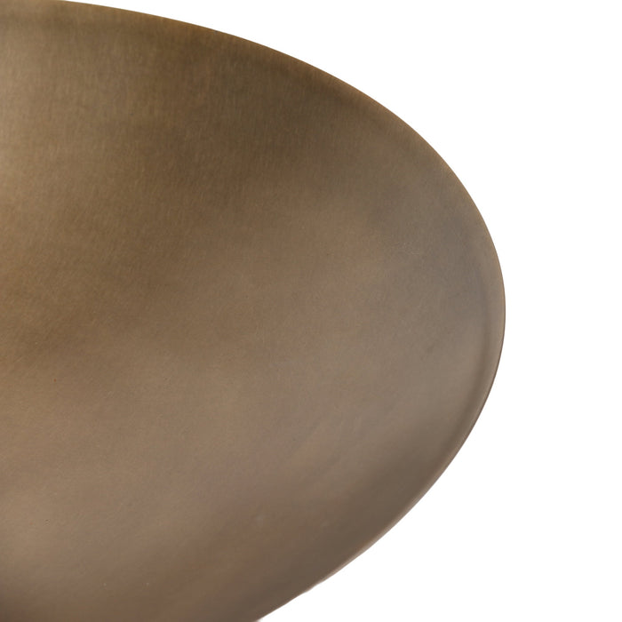 Cavo Arc Pedestal Metal Small Tray - Antique Brass