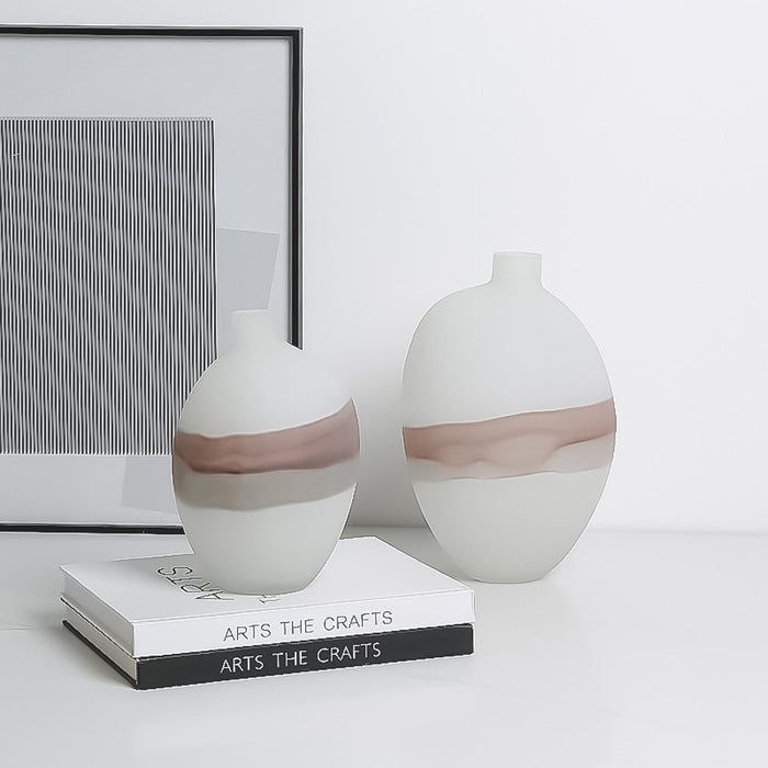 Elara Flowing Vase A - White (CFB-E23020A)