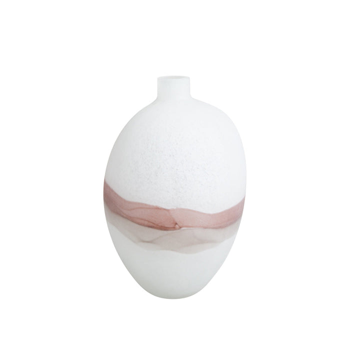 Elara Flowing Vase A - White (CFB-E23020A)