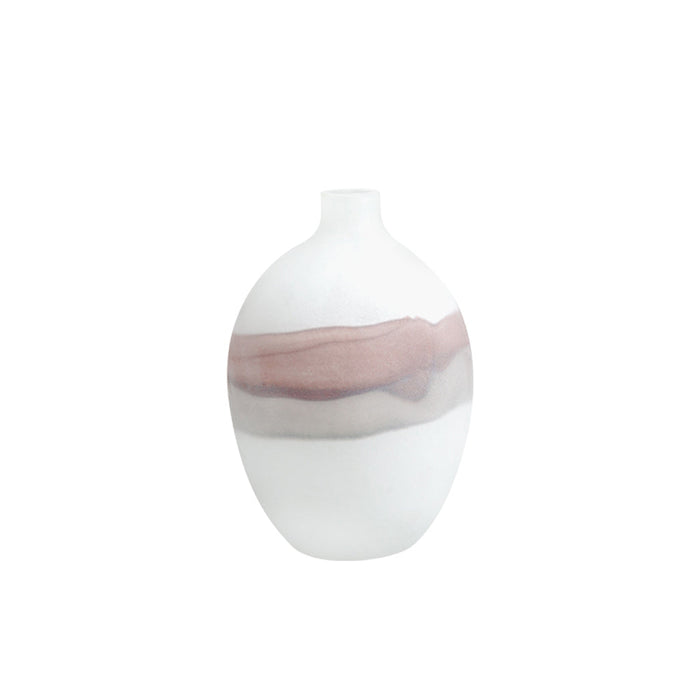 Elara Flowing Vase B - White (CFB-E23020B)