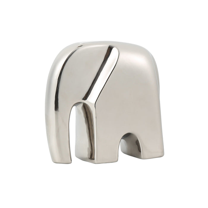 Ceramic Elephant Sclupture - Silver (CFD-D22098)