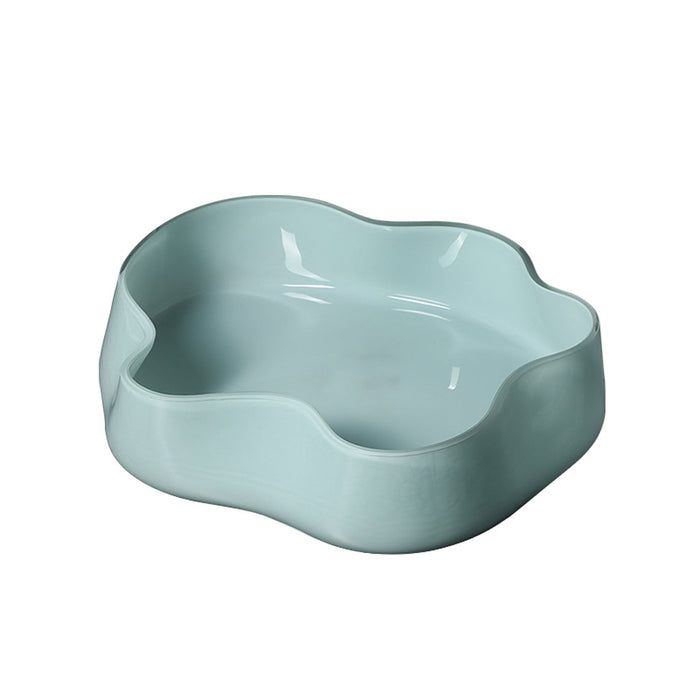 Ondra Glass Petal Plate A - Blue (CFB-E25010A)