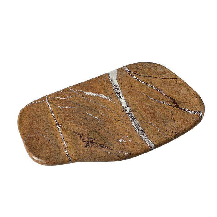 Granor Simple Marble Plate - Coffee (CFB-T25022)