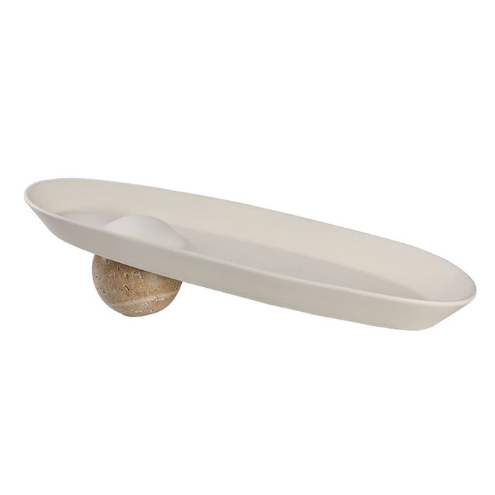 Serava Ceramic Long Ball Plate (CFD-D24003A)