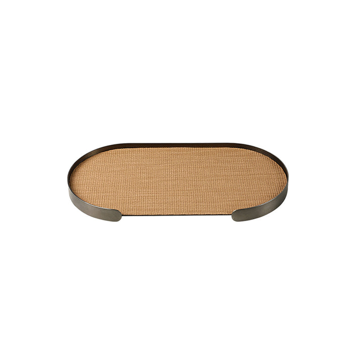 CAC10834-FC Oval Tray Coffee B