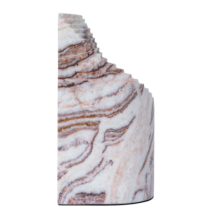 Tavira Step Marble Sculpture - Red Ochre