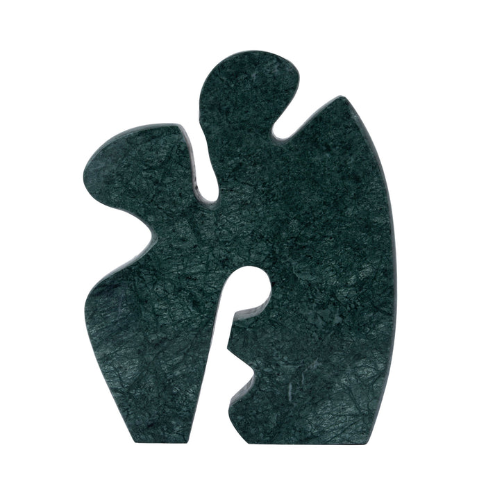 Elani Carved Marble Accent Sculpture - Green