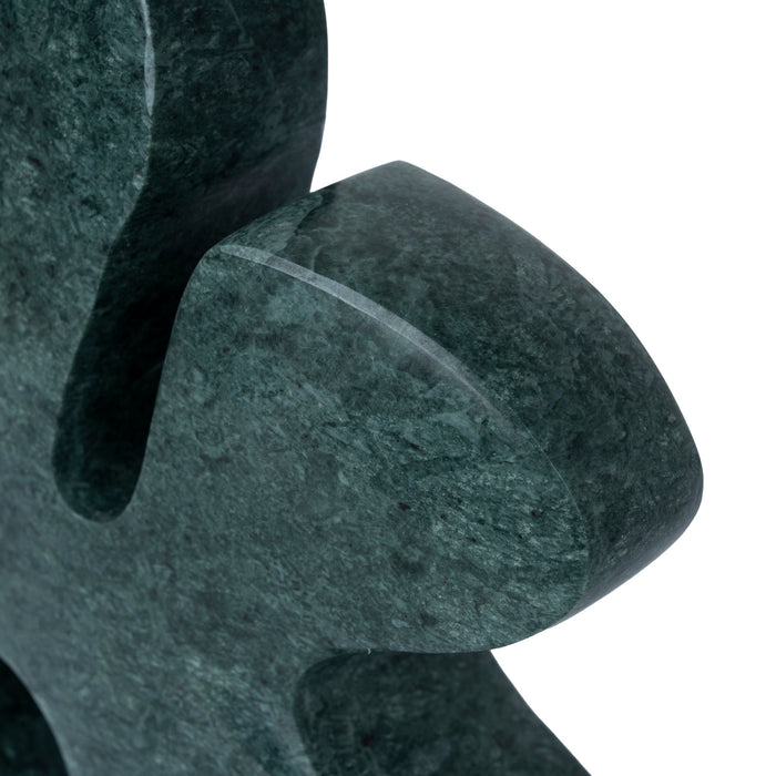 Elani Carved Marble Accent Sculpture - Green