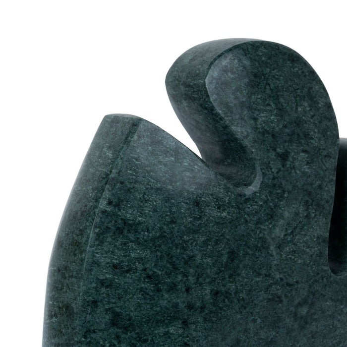 Elani Carved Marble Accent Sculpture - Green