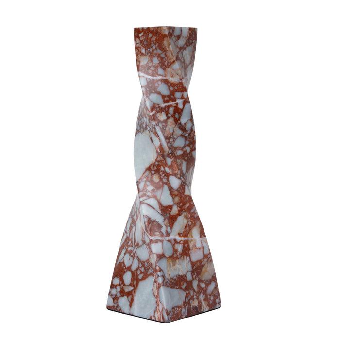 Ondara Spiral Marble Decor - Bulgari Red