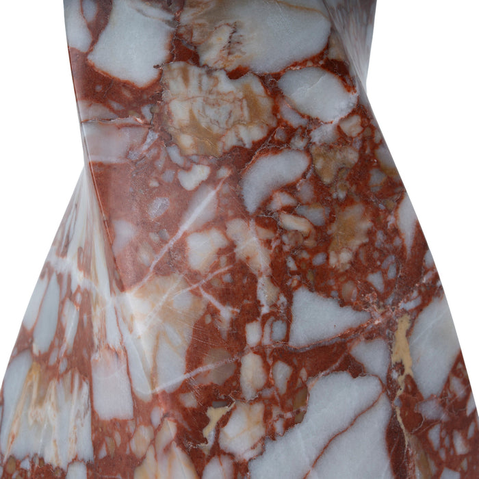 Ondara Spiral Marble Decor - Bulgari Red