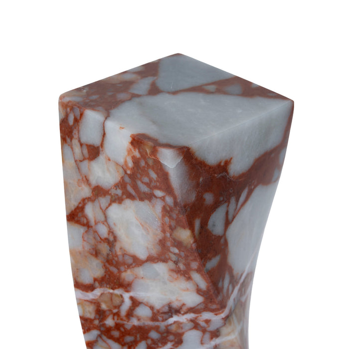 Ondara Spiral Marble Decor - Bulgari Red