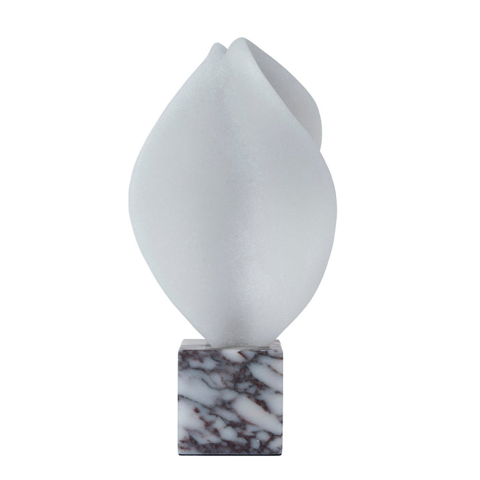 Marisca Geometric Marble Sculpture - Bulgari White
