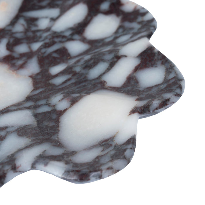 Lumea Sculptural Marble Tray - Bulgari Purple