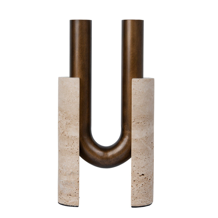 Cresca U-Shape Vase - Darkend Bronze