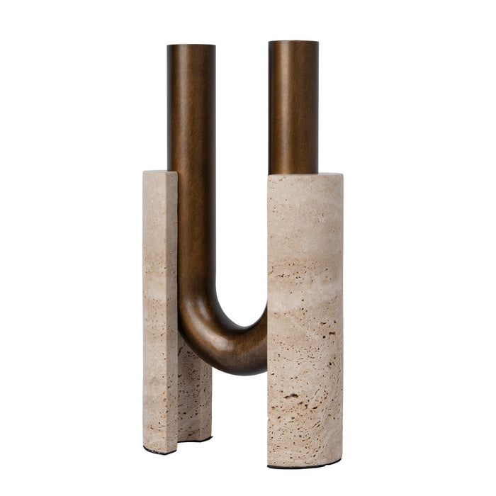Cresca U-Shape Vase - Darkend Bronze