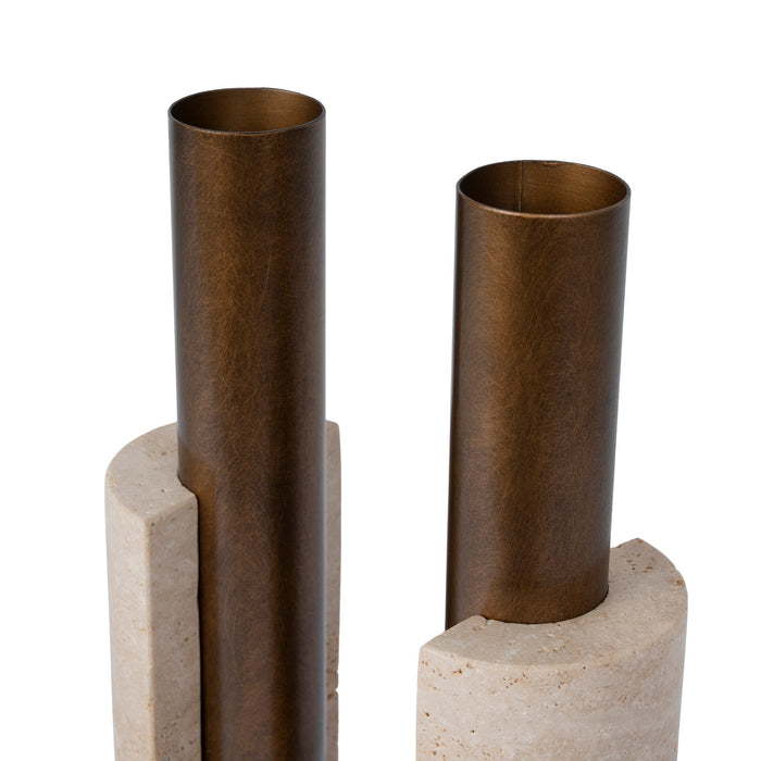 Cresca U-Shape Vase - Darkend Bronze