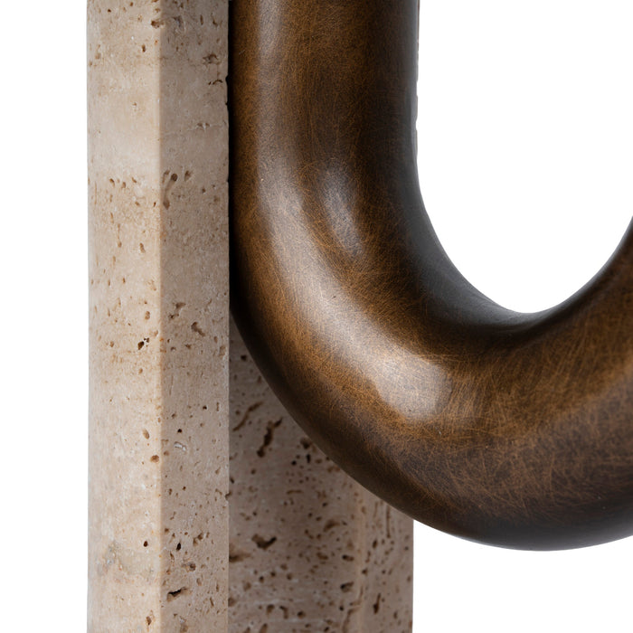 Cresca U-Shape Vase - Darkend Bronze