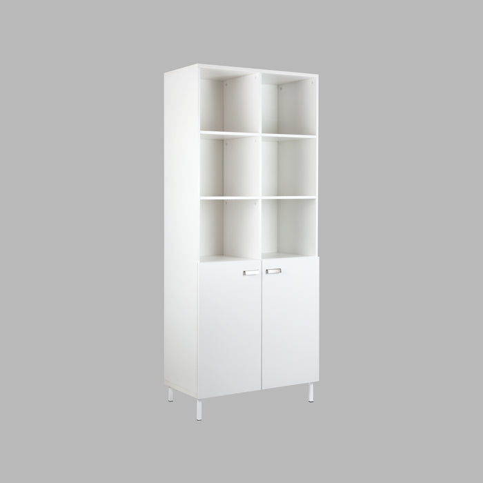 Alaska 10 Cube Bookcase With 2 Doors