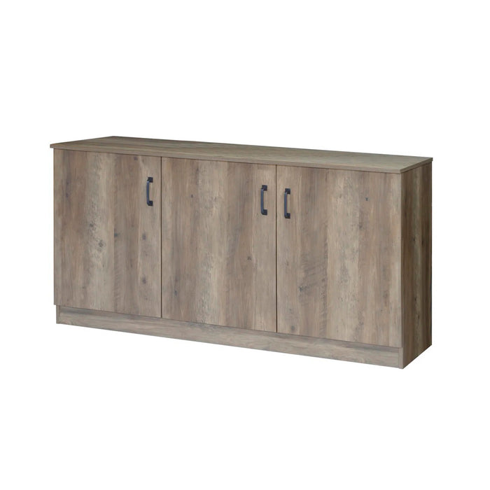 Burkardt 3 Doors Credenza In Rustic Oak