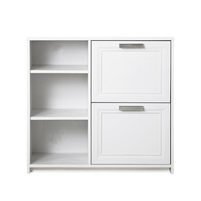 Alaska 2 Drawer File Cabinet - White