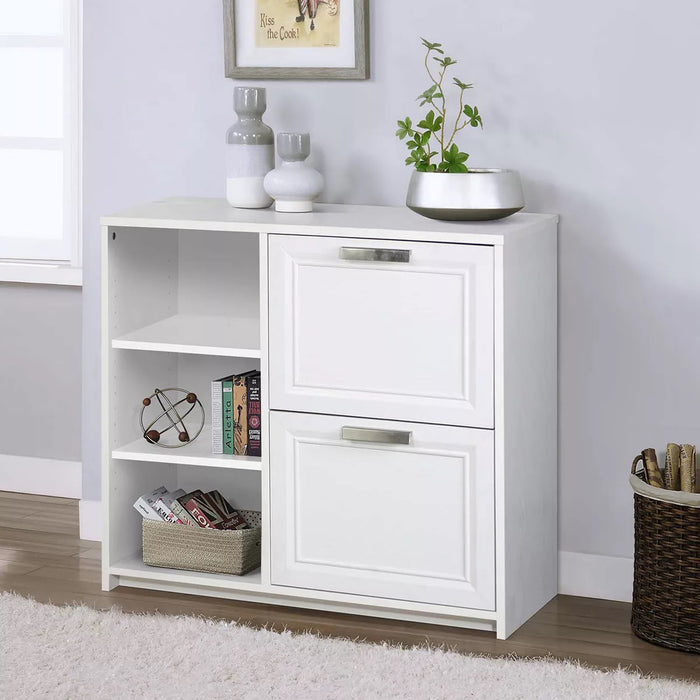 Alaska 2 Drawer File Cabinet - White