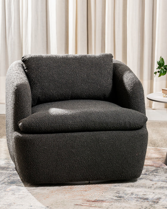 Atlantic Swivel Occasional Chair Dark Grey