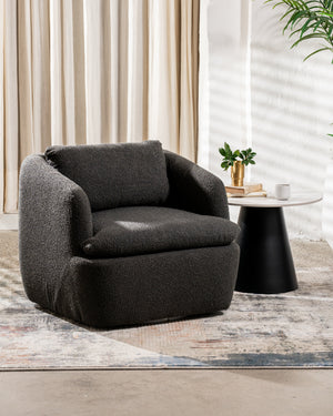 Atlantic Swivel Occasional Chair Dark Grey