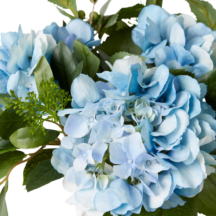 Hydrangea Berry Mix in Allira Vase - Blue, 33cm (H)