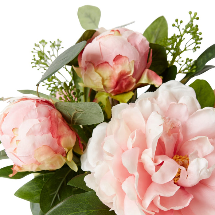 Peony Mix in Allira Vase - Pink, 36cm (H)