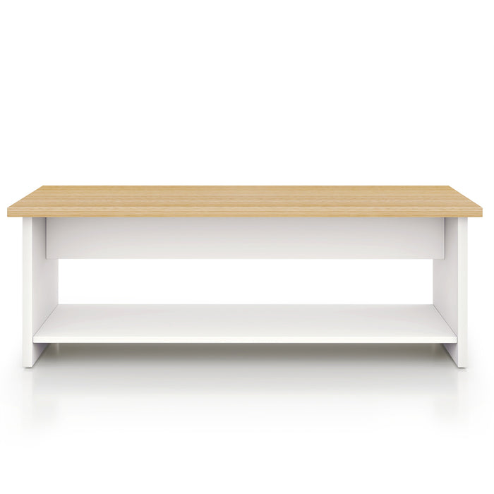 Esma Coffee Table Rhine Light Oak and White