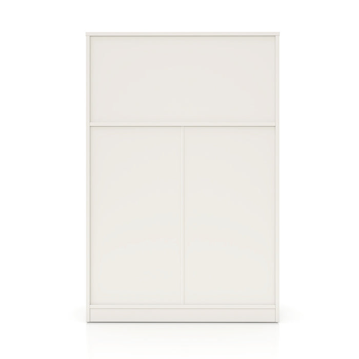 Esma 1.2m Freestanding Cabinet Rhine Light Oak and White