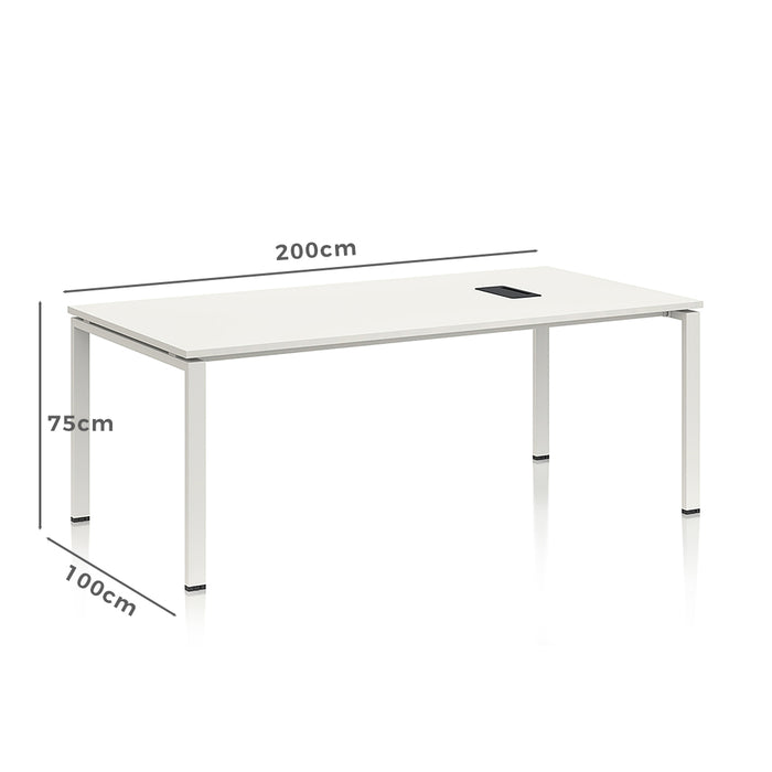 Emery 2m Meeting Table White