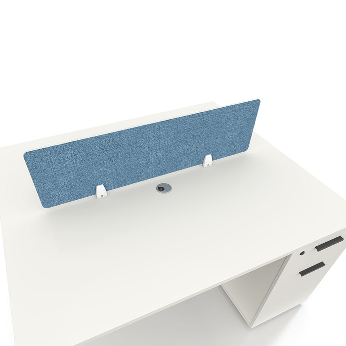 Emery 2-Seater Office Table White