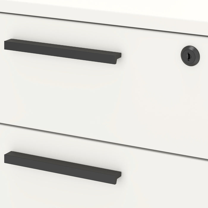 Emery Mobile Pedestal Filing Cabinet White