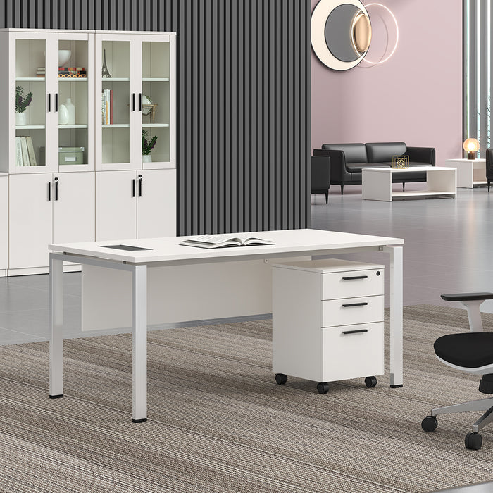 Emery Mobile Pedestal Filing Cabinet White