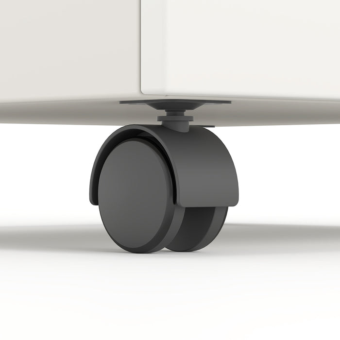 Emery Mobile Pedestal Filing Cabinet White