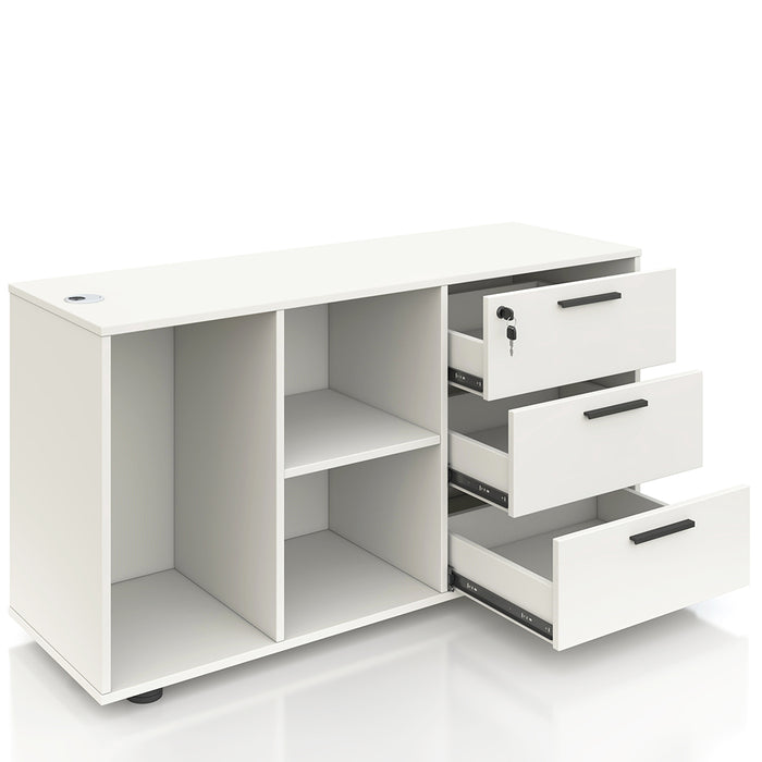 Emery Side Cabinet White