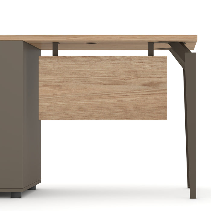 Ellis 120cm Office Computer Desk Oak Grey