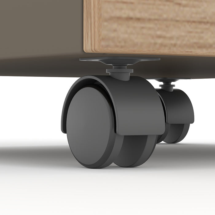 Ellis Mobile Pedestal Filing Cabinet Oak Grey